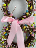 Easter Decorated Grapevine Bunny Wall Hanging