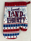 Patriotic 2021 Sweet Land of Liberty Kitchen Towel Pot Holder or Oven Mitt