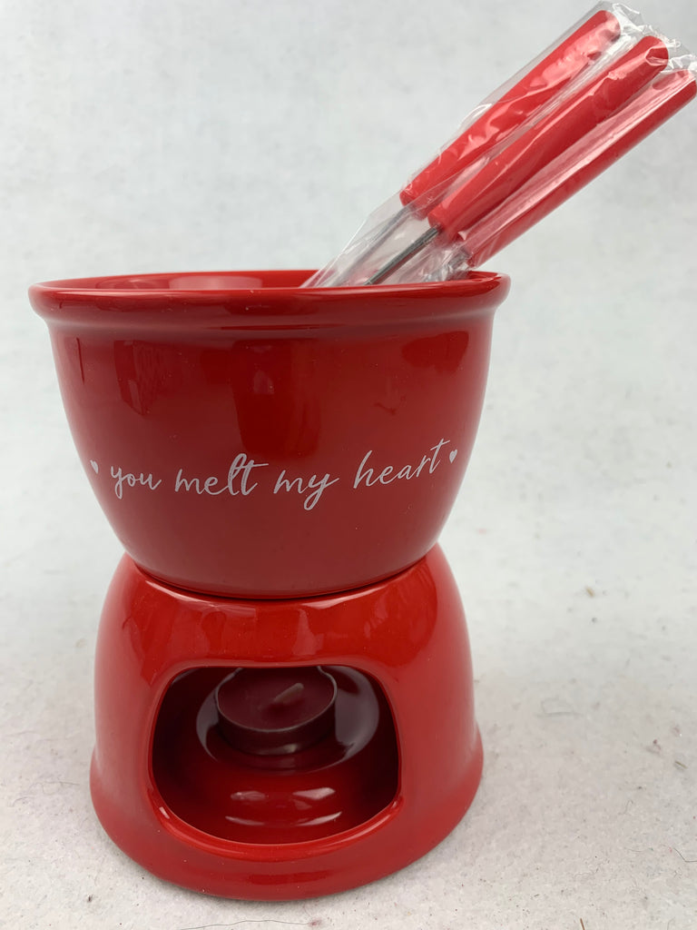 Valentine Chocolate Fondue Set