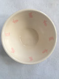 Easter Pink Bunny With Polka Dots Medium Ceramic Bowl