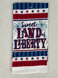 Patriotic 2021 Sweet Land of Liberty Kitchen Towel Pot Holder or Oven Mitt