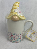Easter Gnome Welcome Spring Ceramic Mug With Lid