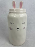 Easter Bunny Face Ceramic Large Jar