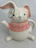 Easter Precious Bunny Ceramic Teapot