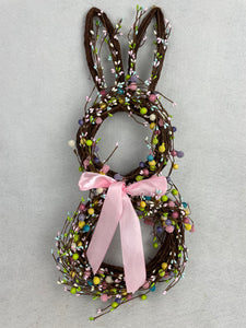 Easter Decorated Grapevine Bunny Wall Hanging