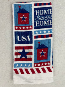 Patriotic 2021 Home Sweet Home and Land of the Free Kitchen Towel Pot Holder or Oven Mitt