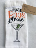 Halloween More Boos Please Set of 2 Kitchen Towels