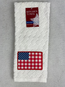 Patriotic American Flag Kitchen Towel