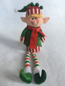 Christmas 10” Sitting Elves with Long Legs