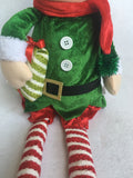 Christmas Plush Boy or Girl Elf With Long Legs