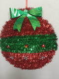 Christmas Ornament Tinsel Wall Hanging