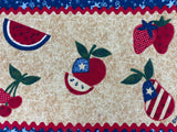 Clearance Patriotic Themed Picnic Set of 6 Placemats