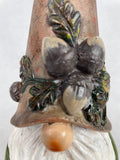 Harvest Medium Gnome Holding Garland of Acorns or Pumpkin