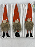 Halloween or Harvest 3 Gnomes with Fuzzy Beards Pillow