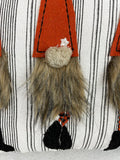 Halloween or Harvest 3 Gnomes with Fuzzy Beards Pillow