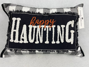 Halloween Happy Haunting Pillow