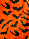 Halloween Black Bats Plush Blanket Throw