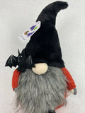 Halloween Gnome with Long Legs Holding Bat
