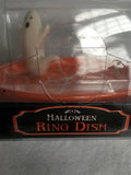 Halloween Ghost and Spider Web Ring Dish