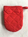 Christmas Candy Canes Mini Oven Mitt