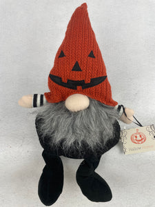 Halloween Gnome with Pumpkin Face Hat