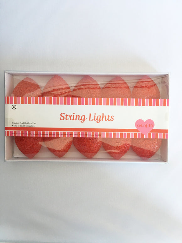 Valentine Gel Coated Heart Shaped String Lights