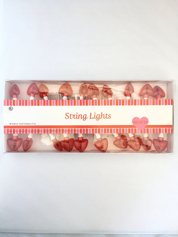 Valentine Heart Shaped String Lights