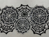 Halloween Hand Beaded Spider Web Centerpiece