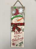 Christmas Snowman Home for the Holidays Sign
