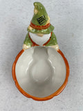 Harvest Gnome Ceramic Candy Dish