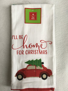 Christmas I’ll Be Home For Christmas 100% Cotton Kitchen Towels