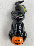 Halloween Black Cat with Pumpkin Hand Soap Dispenser