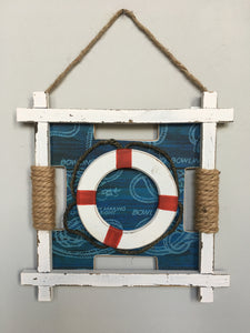 Beach Nautical Life Preserver Sign