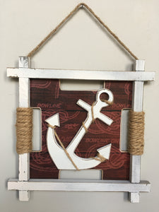 Beach Nautical Anchor Sign