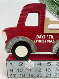 Christmas Truck Carrying Tree Countdown Calendar