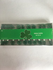 Saint Patrick's Day Shamrock Shaped String Lights