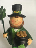 Saint Patrick's Day Man With Pot of Gold or Lady With Shamrocks