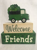 Saint Patrick’s Day Welcome Friends Movable Block Sitter