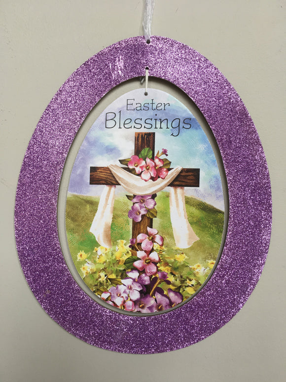 Easter Glittered Egg Spinner