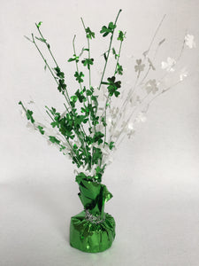 Saint Patrick's Day Green and White Burst Decoration