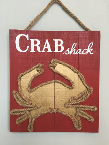 Beach Crab Shack Sign