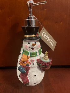 Clearance Snowman Soap Dispenser by Croscill