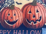 Halloween Two Pumpkins Accent Rug