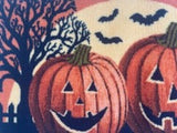 Halloween Two Pumpkins Accent Rug