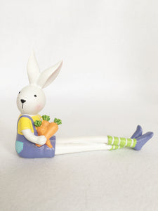 Easter Bunny Sitting With Long Legs