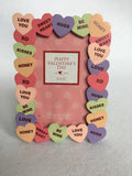 Valentine Candy Hearts Photo Frame