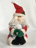 Christmas Santa with Yarn Beard Bathroom Finger Guest Towel Holder