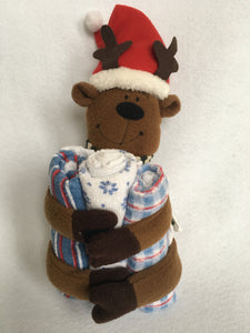 Christmas Reindeer Bathroom Finger Guest Towel Holder