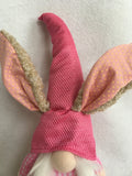 Easter Plush Boy or Girl Gnome With Rabbit Ears