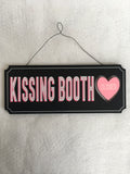 Valentine Kissing Booth Open or Closed Sign